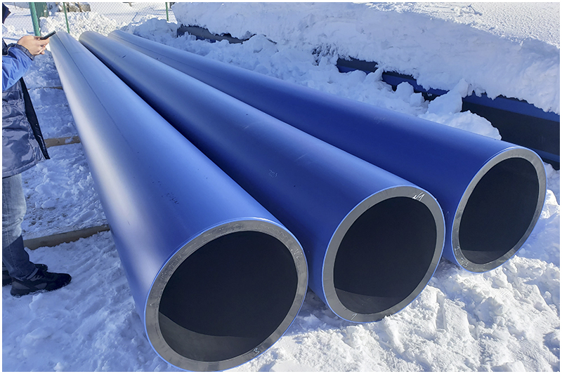 HDPE pressure water pipe, gas pipe, lining thin pipe, single layer mult