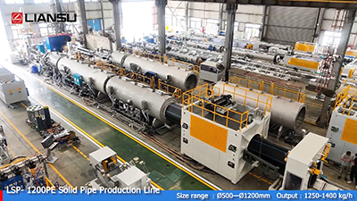 LSP 1200PE Solid Pipe Production Line