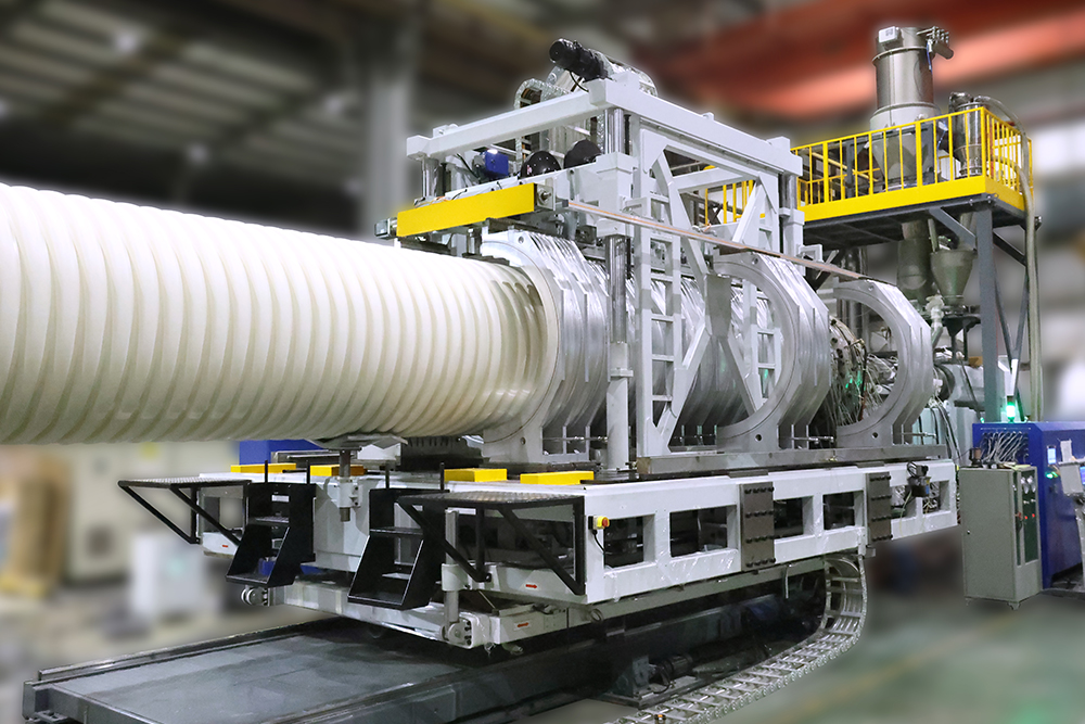 LSBP-1500 PVC Double wall Corrugated Pipe Extrusion Line